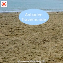 Anbaden in Travemünde