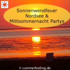 Sonnenwendfeuer Nordsee + Mittsommernacht