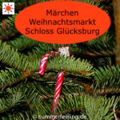 Märchen Weihnachtsmarkt Schloss Glücksburg